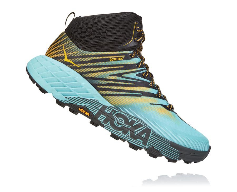 Hoka One One Trainers Womens Blue - Speedgoat Mid GORE-TEX 2 - 12746BNMJ